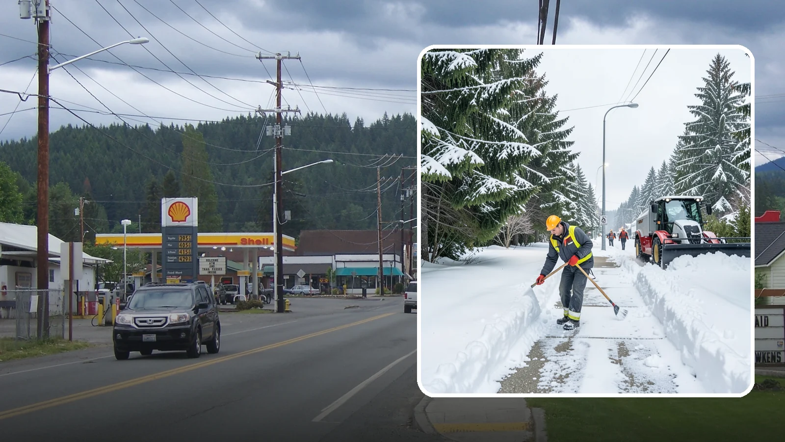 Emergency Sidewalk Clearing in Granite Falls, Snohomish County, WA - We clear public and private sidewalks across Western Washington on demand so pedestrians stay safe and your property stays...