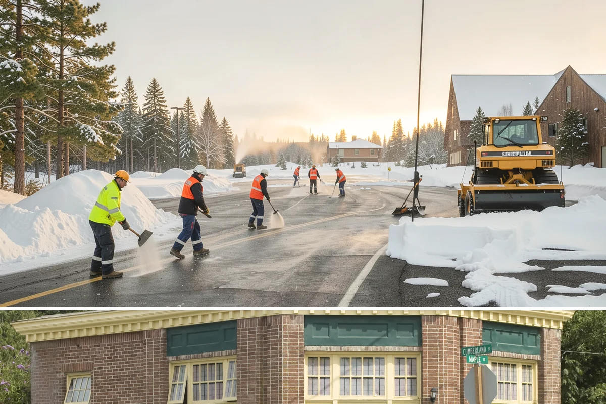 Emergency Sidewalk Clearing in Hamilton, Skagit County, WA - Emergency sidewalk clearing is available throughout winter whenever a storm threatens compliance and pedestrian safety.