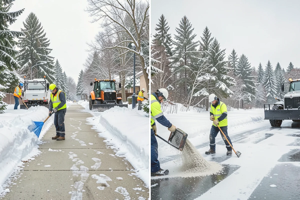Emergency Sidewalk Clearing in Kent, King County, WA - Confirm the sidewalk sections and compliance requirements
