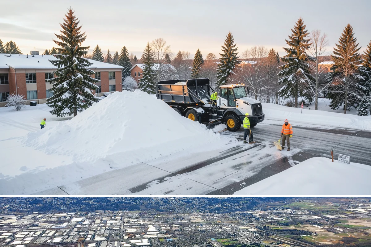 Emergency Sidewalk Clearing in Kent, King County, WA - Emergency sidewalk clearing is available throughout winter whenever a storm threatens compliance and pedestrian safety.