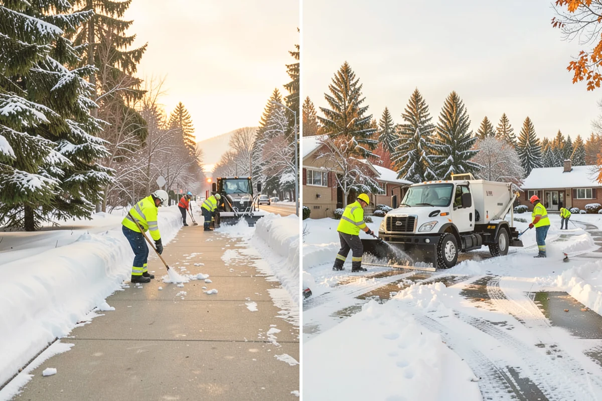 Emergency Sidewalk Clearing in Kirkland, King County, WA - Confirm the sidewalk sections and compliance requirements