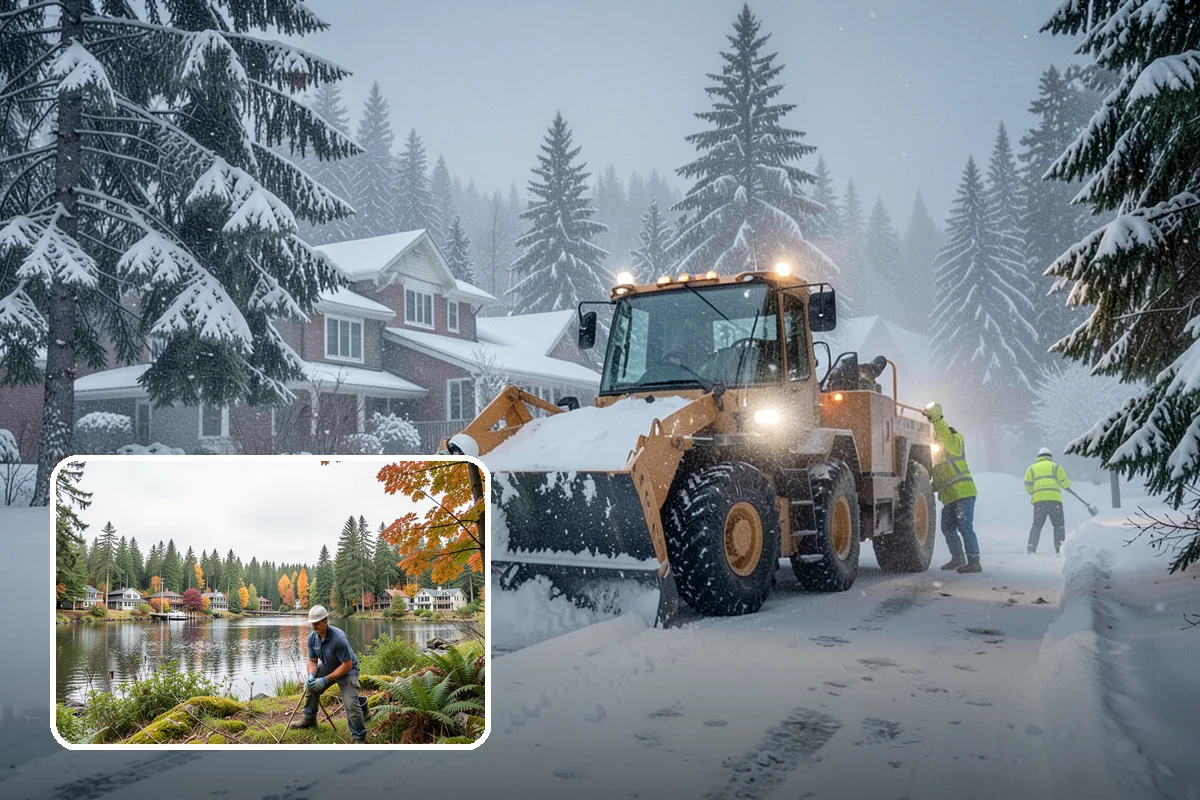 Emergency Sidewalk Clearing in La Conner, Skagit County, WA - Rapid clearing to meet local sidewalk ordinances