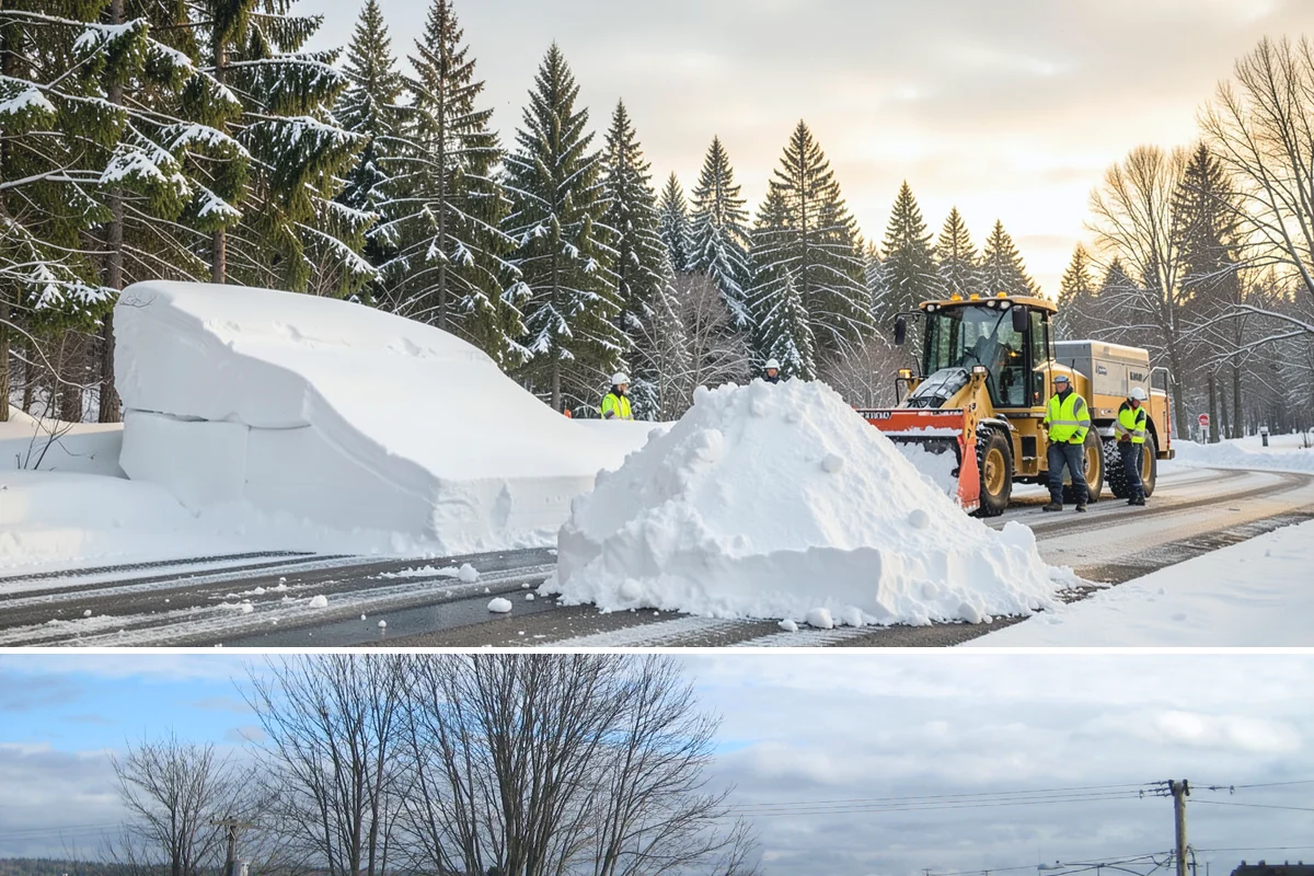 Emergency Sidewalk Clearing in Langley, Island County, WA - Emergency sidewalk clearing is available throughout winter whenever a storm threatens compliance and pedestrian safety.
