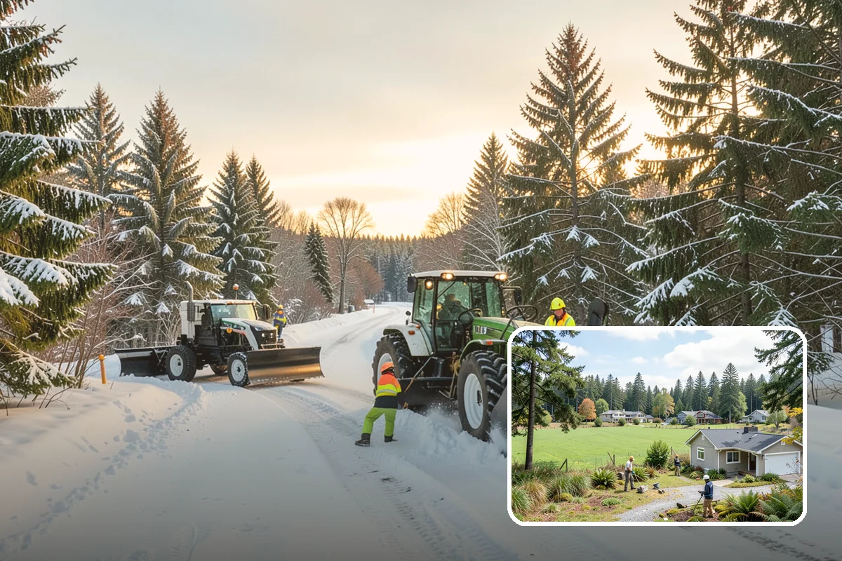 Emergency Sidewalk Clearing in Lyman, Skagit County, WA - Rapid clearing to meet local sidewalk ordinances