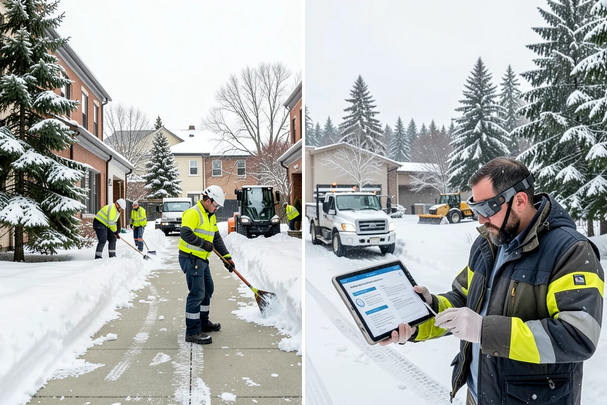 Emergency Sidewalk Clearing in Maple Valley, King County, WA - Confirm the sidewalk sections and compliance requirements