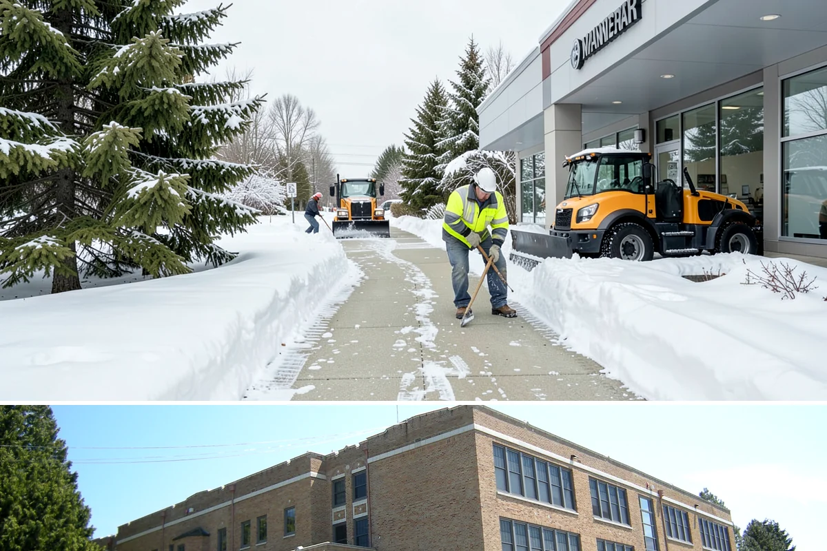 Emergency Sidewalk Clearing in Maple Valley, King County, WA - Emergency sidewalk clearing is available throughout winter whenever a storm threatens compliance and pedestrian safety.