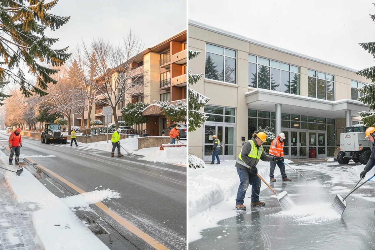 Emergency Sidewalk Clearing in Mercer Island, King County, WA - Confirm the sidewalk sections and compliance requirements