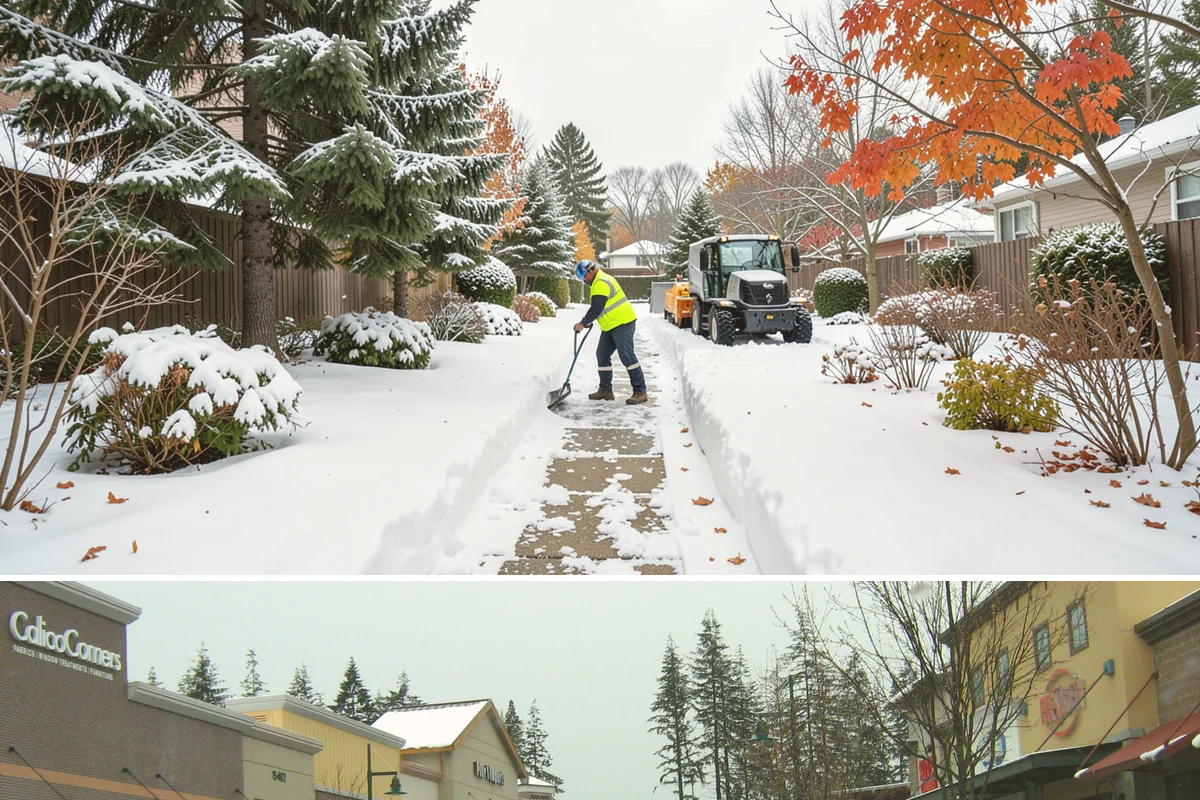 Emergency Sidewalk Clearing in Mill Creek, Snohomish County, WA - Emergency sidewalk clearing is available throughout winter whenever a storm threatens compliance and pedestrian safety.