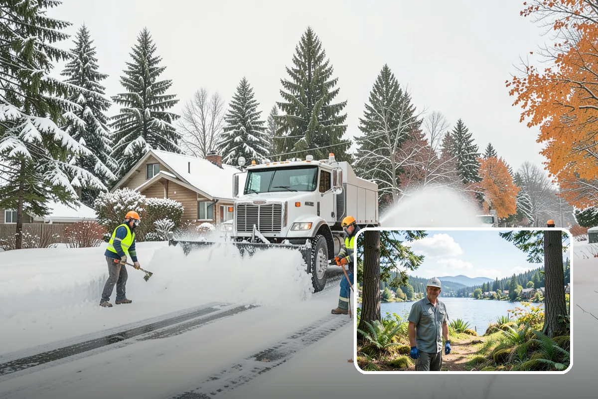 Emergency Sidewalk Clearing in Milton, King County, WA - Rapid clearing to meet local sidewalk ordinances