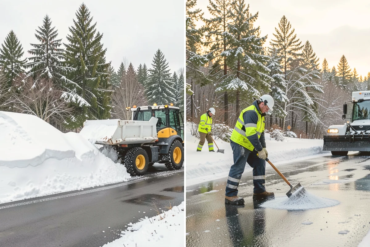 Emergency Sidewalk Clearing in Milton, King County, WA - Confirm the sidewalk sections and compliance requirements