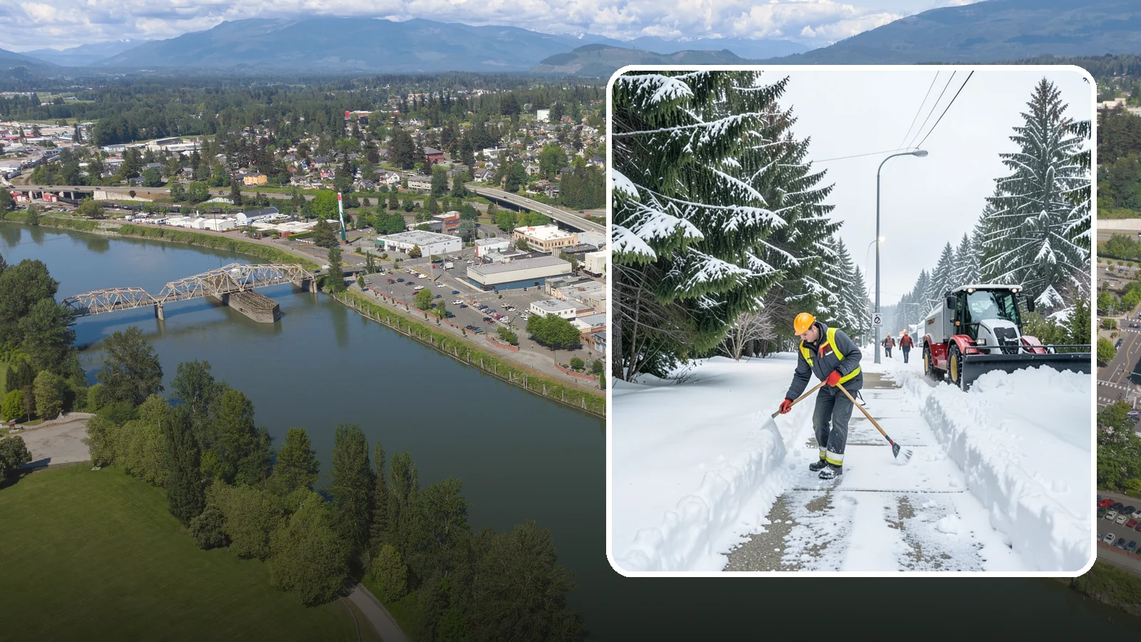 Emergency Sidewalk Clearing in Mount Vernon, Skagit County, WA - We clear public and private sidewalks across Western Washington on demand so pedestrians stay safe and your property stays...