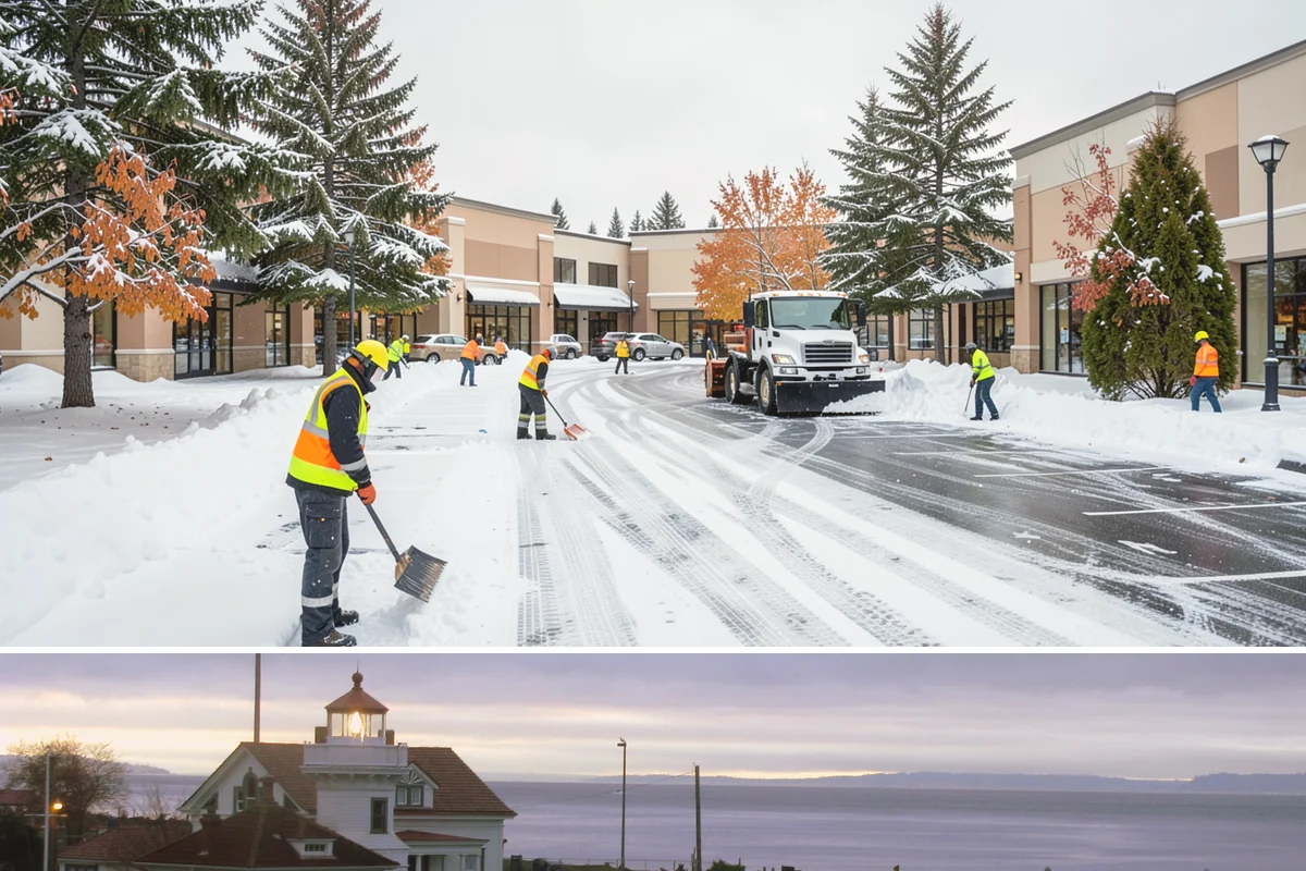 Emergency Sidewalk Clearing in Mukilteo, Snohomish County, WA - Emergency sidewalk clearing is available throughout winter whenever a storm threatens compliance and pedestrian safety.