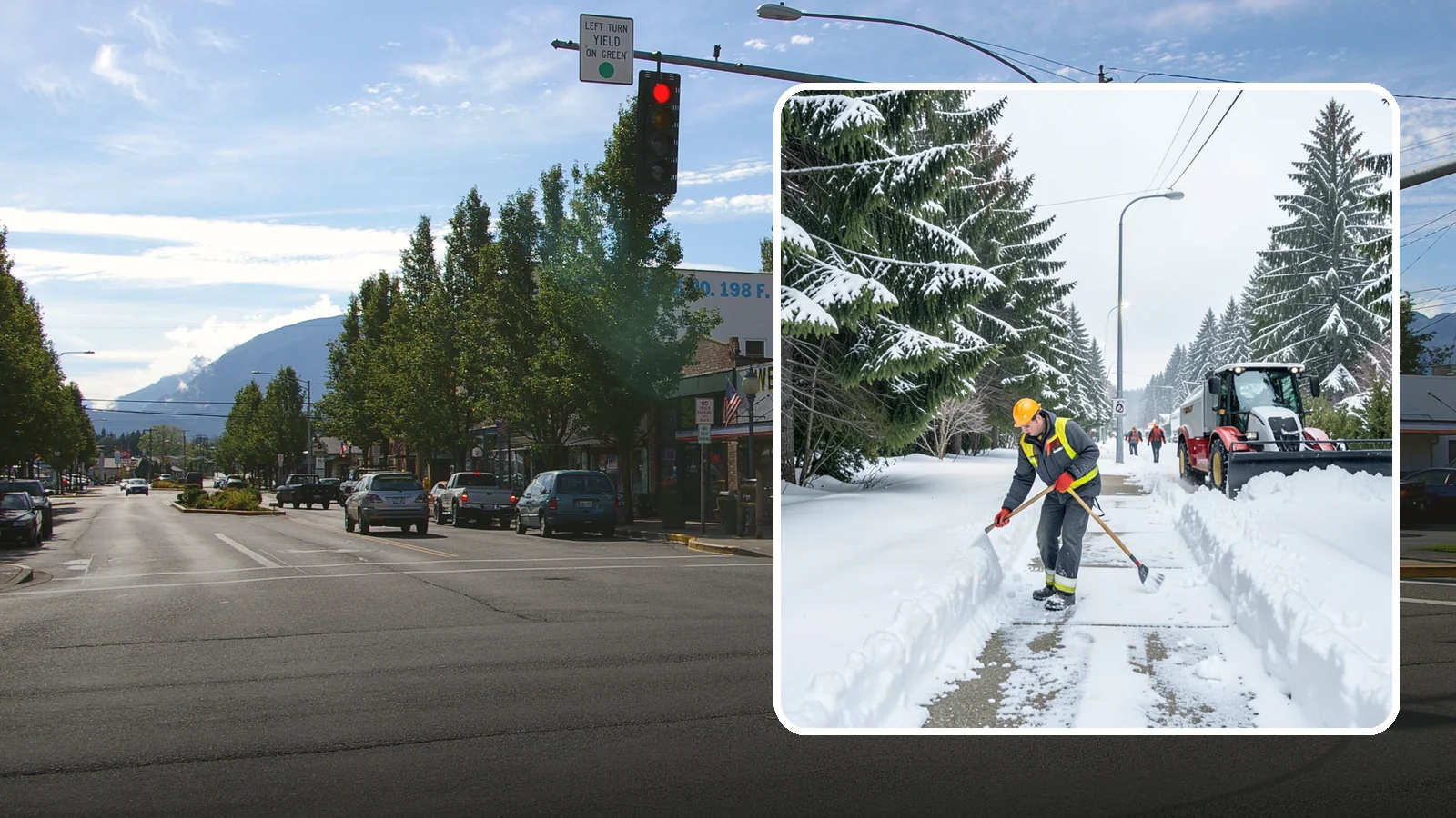 Emergency Sidewalk Clearing in North Bend, King County, WA - We clear public and private sidewalks across Western Washington on demand so pedestrians stay safe and your property stays...