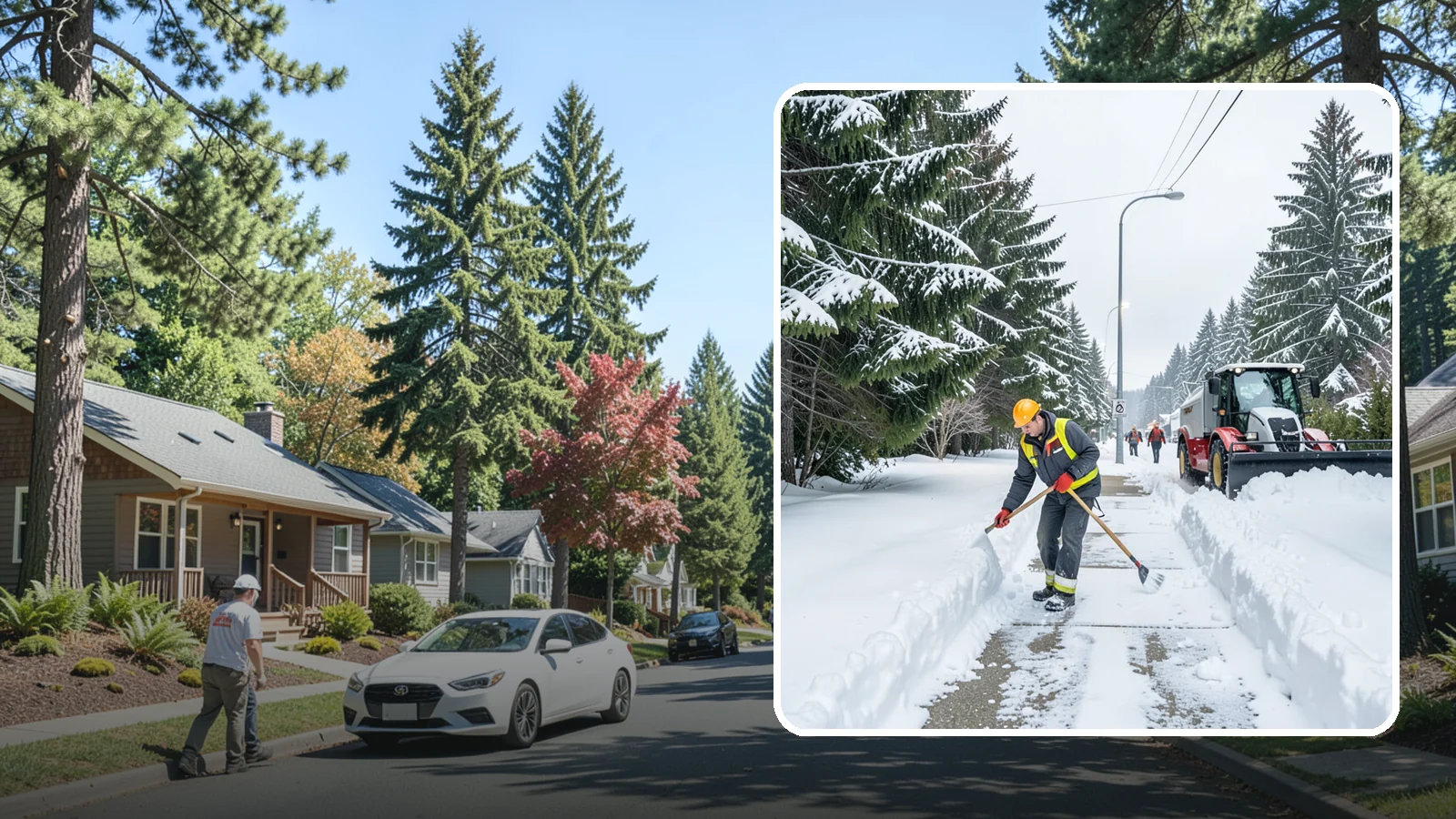 Emergency Sidewalk Clearing in Orting, Pierce County, WA - We clear public and private sidewalks across Western Washington on demand so pedestrians stay safe and your property stays...