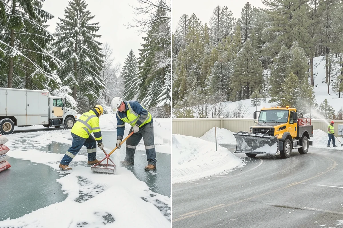 Emergency Sidewalk Clearing in Orting, Pierce County, WA - Confirm the sidewalk sections and compliance requirements