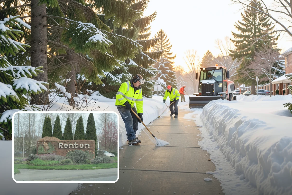 Emergency Sidewalk Clearing in Renton, King County, WA - Rapid clearing to meet local sidewalk ordinances