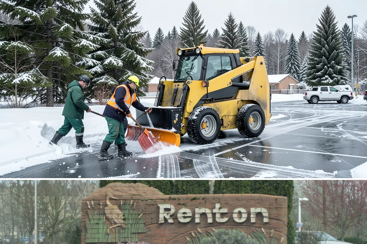Emergency Sidewalk Clearing in Renton, King County, WA - Emergency sidewalk clearing is available throughout winter whenever a storm threatens compliance and pedestrian safety.