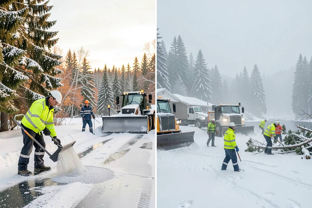 Emergency Sidewalk Clearing in SeaTac, King County, WA - Confirm the sidewalk sections and compliance requirements