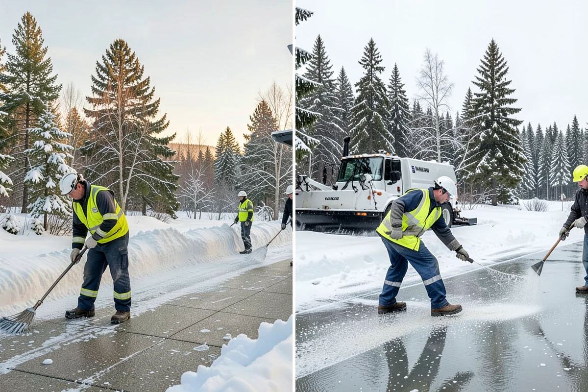 Emergency Sidewalk Clearing in Shoreline, King County, WA - Confirm the sidewalk sections and compliance requirements
