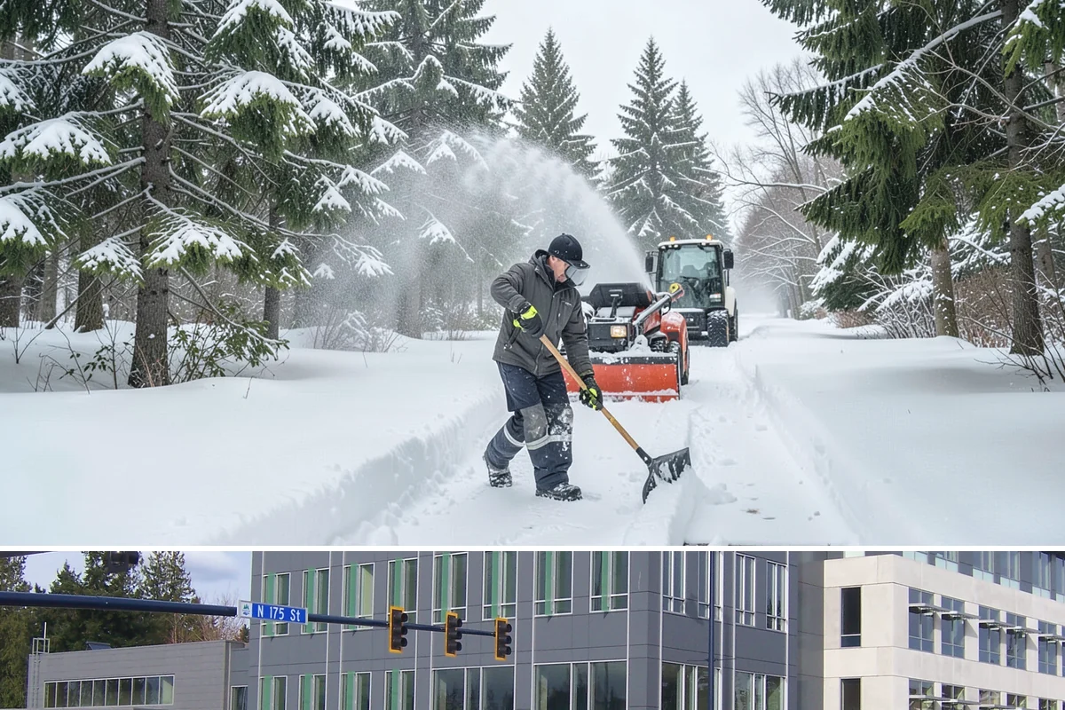 Emergency Sidewalk Clearing in Shoreline, King County, WA - Emergency sidewalk clearing is available throughout winter whenever a storm threatens compliance and pedestrian safety.