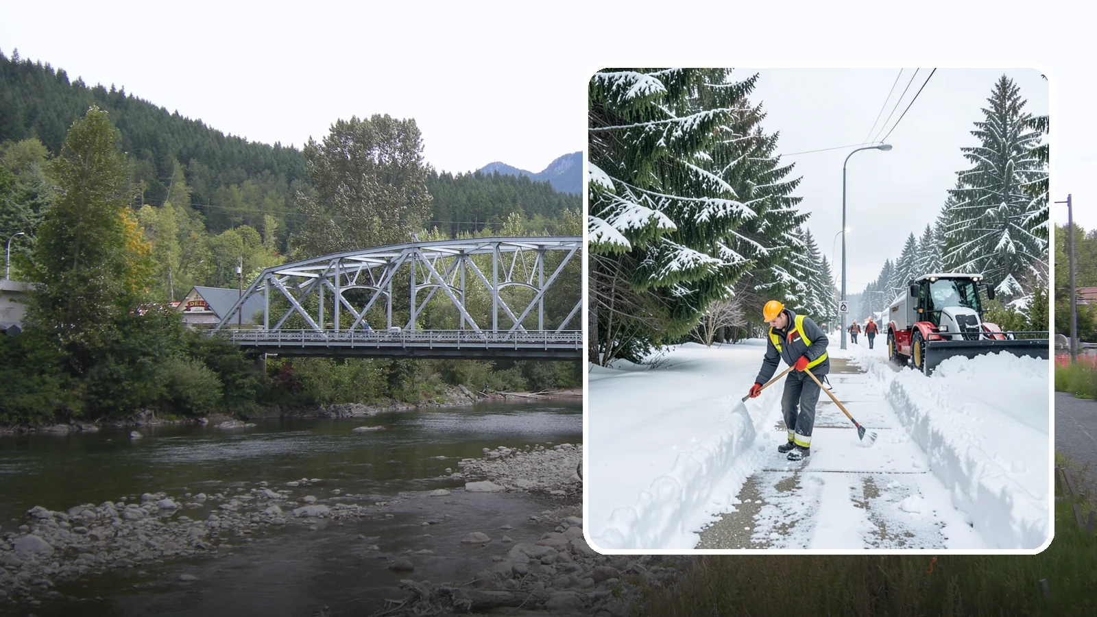 Emergency Sidewalk Clearing in Skykomish, King County, WA - We clear public and private sidewalks across Western Washington on demand so pedestrians stay safe and your property stays...