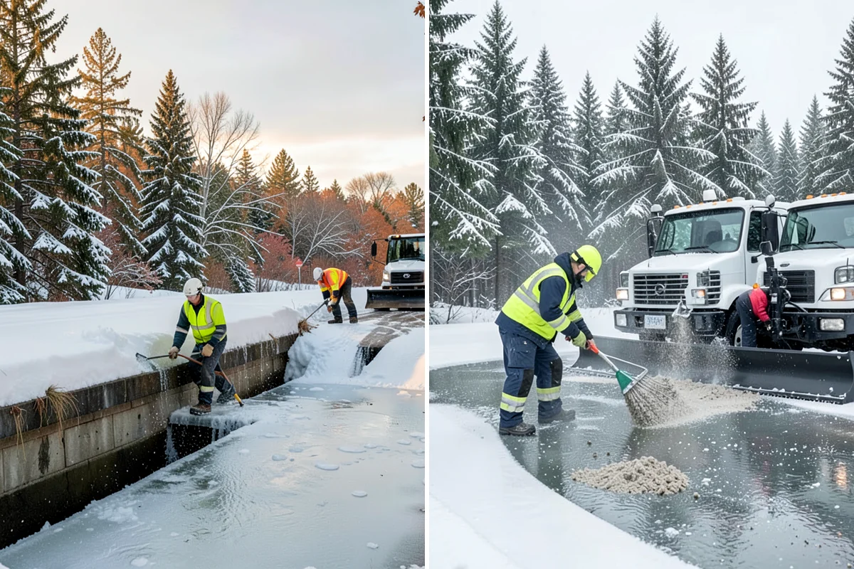 Emergency Sidewalk Clearing in Snoqualmie, King County, WA - Confirm the sidewalk sections and compliance requirements