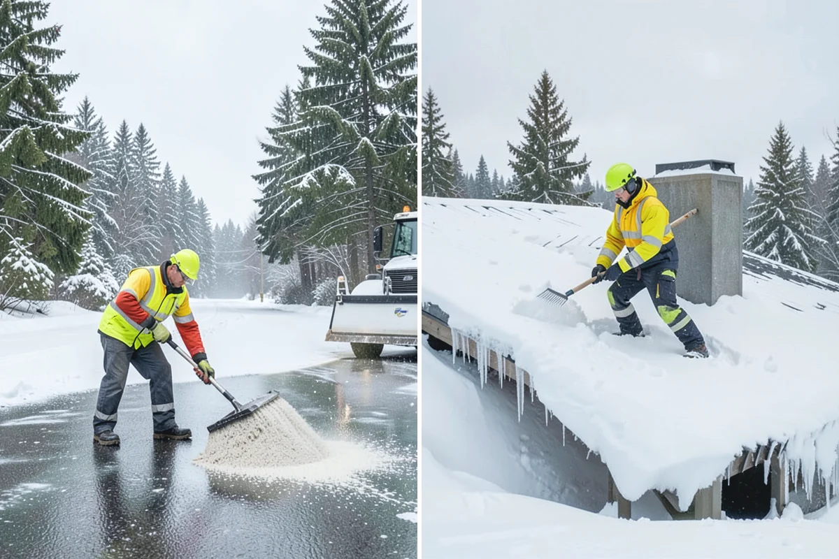Emergency Sidewalk Clearing in South Prairie, Pierce County, WA - Confirm the sidewalk sections and compliance requirements