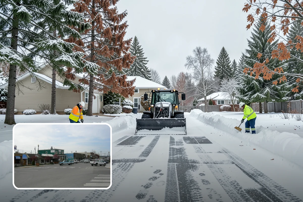 Emergency Sidewalk Clearing in Stanwood, Snohomish County, WA - Rapid clearing to meet local sidewalk ordinances