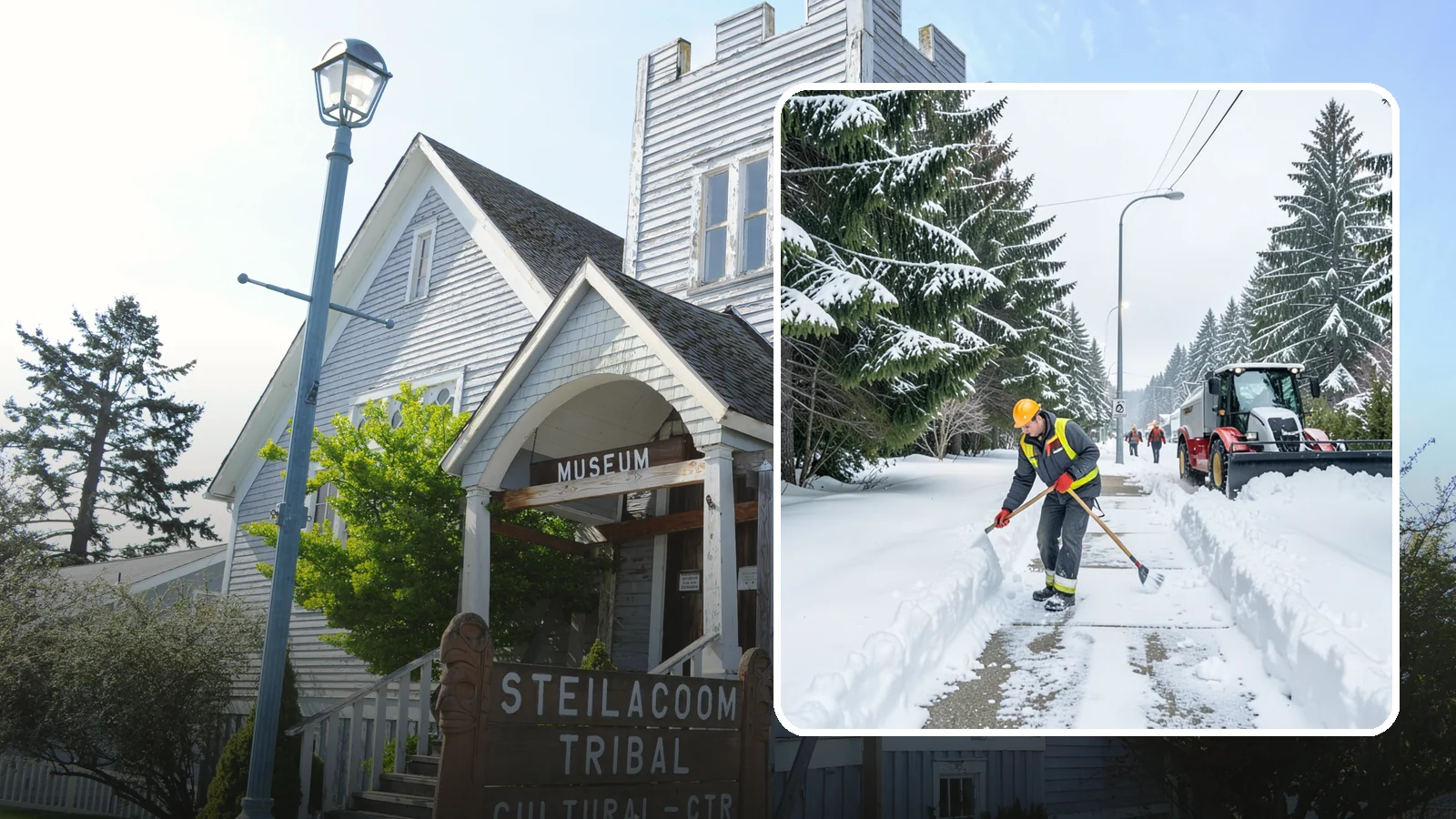 Emergency Sidewalk Clearing in Steilacoom, Pierce County, WA - We clear public and private sidewalks across Western Washington on demand so pedestrians stay safe and your property stays...
