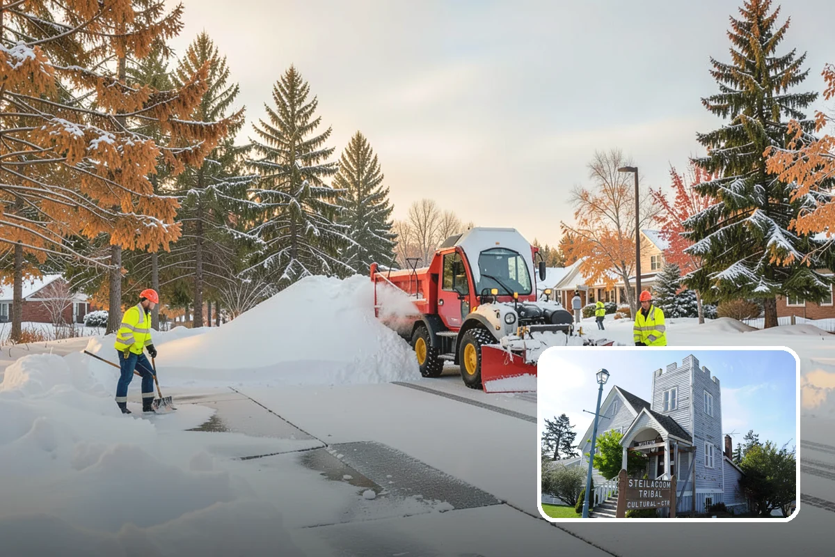 Emergency Sidewalk Clearing in Steilacoom, Pierce County, WA - Rapid clearing to meet local sidewalk ordinances