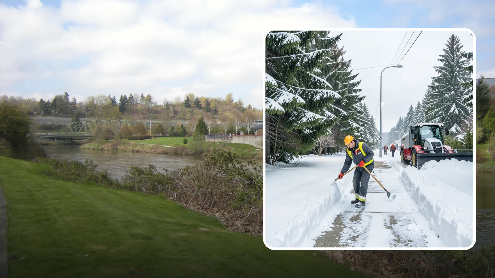 Emergency Sidewalk Clearing in Tukwila, King County, WA - We clear public and private sidewalks across Western Washington on demand so pedestrians stay safe and your property stays...