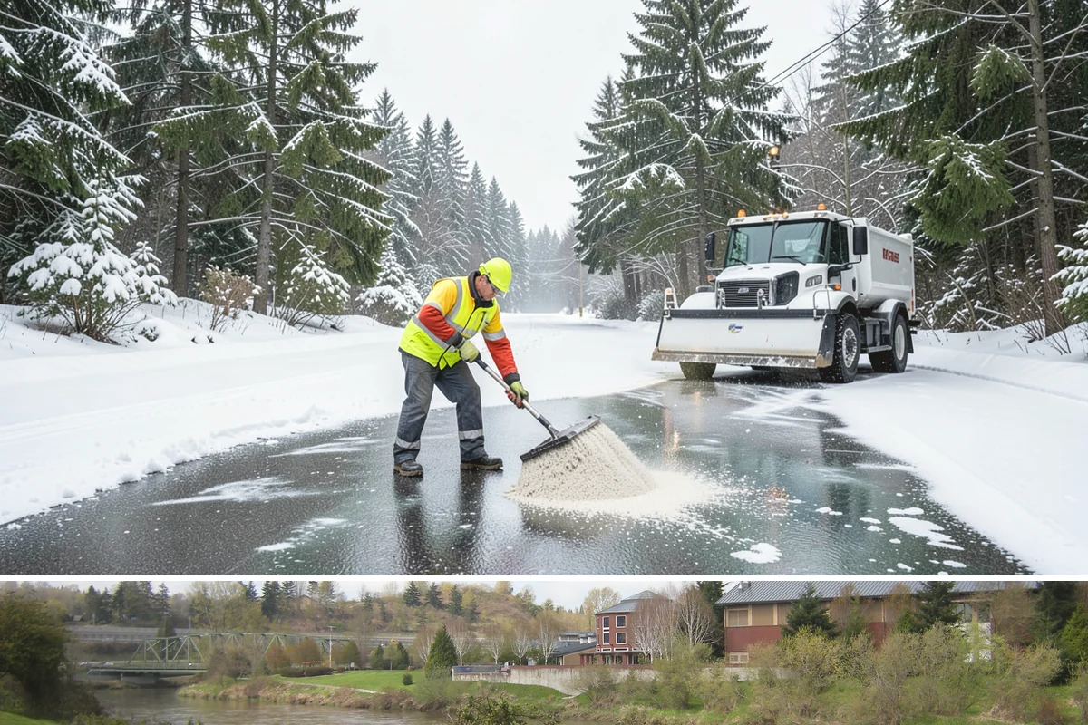 Emergency Sidewalk Clearing in Tukwila, King County, WA - Emergency sidewalk clearing is available throughout winter whenever a storm threatens compliance and pedestrian safety.