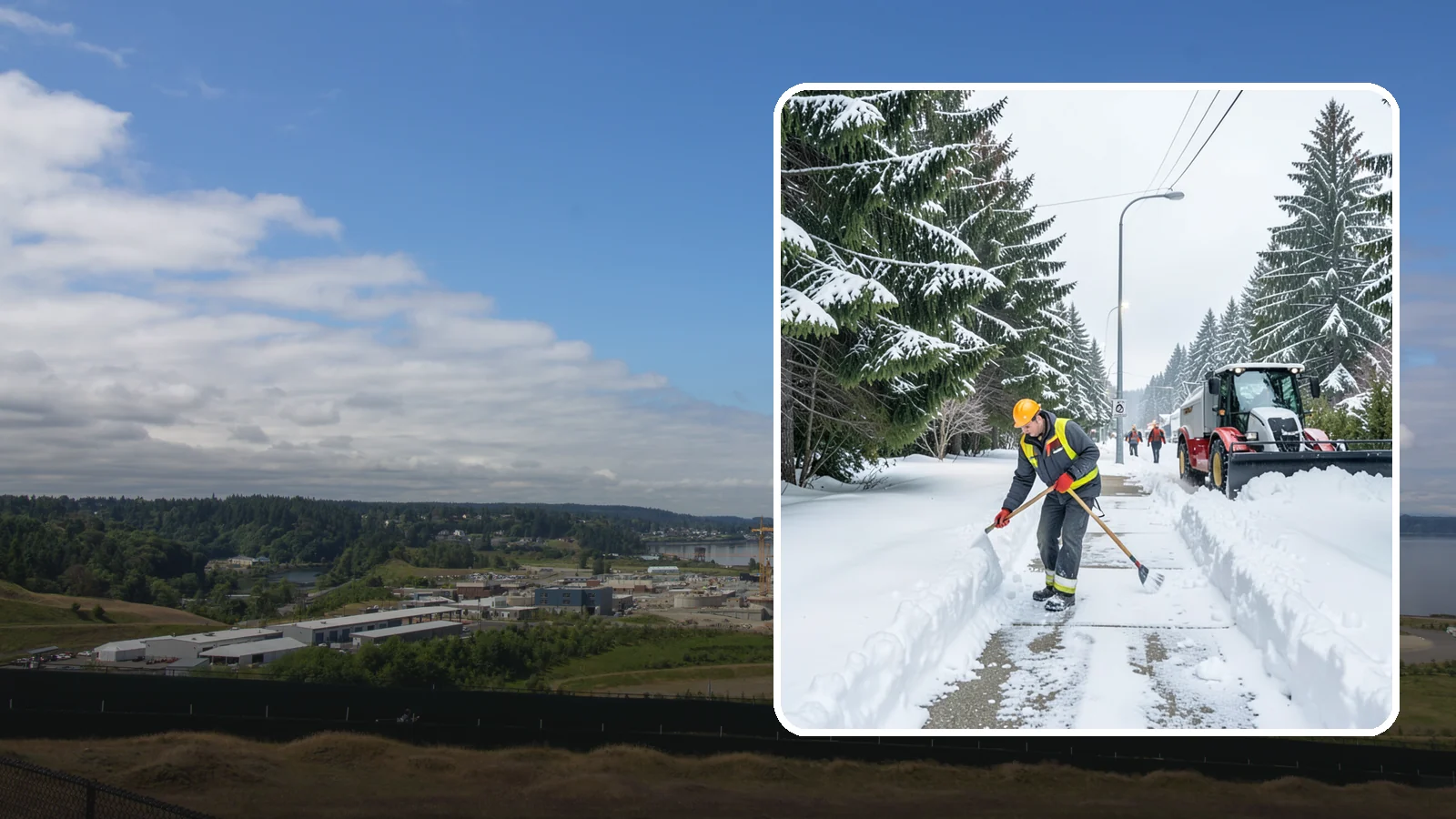 Emergency Sidewalk Clearing in University Place, Pierce County, WA - We clear public and private sidewalks across Western Washington on demand so pedestrians stay safe and your property stays...