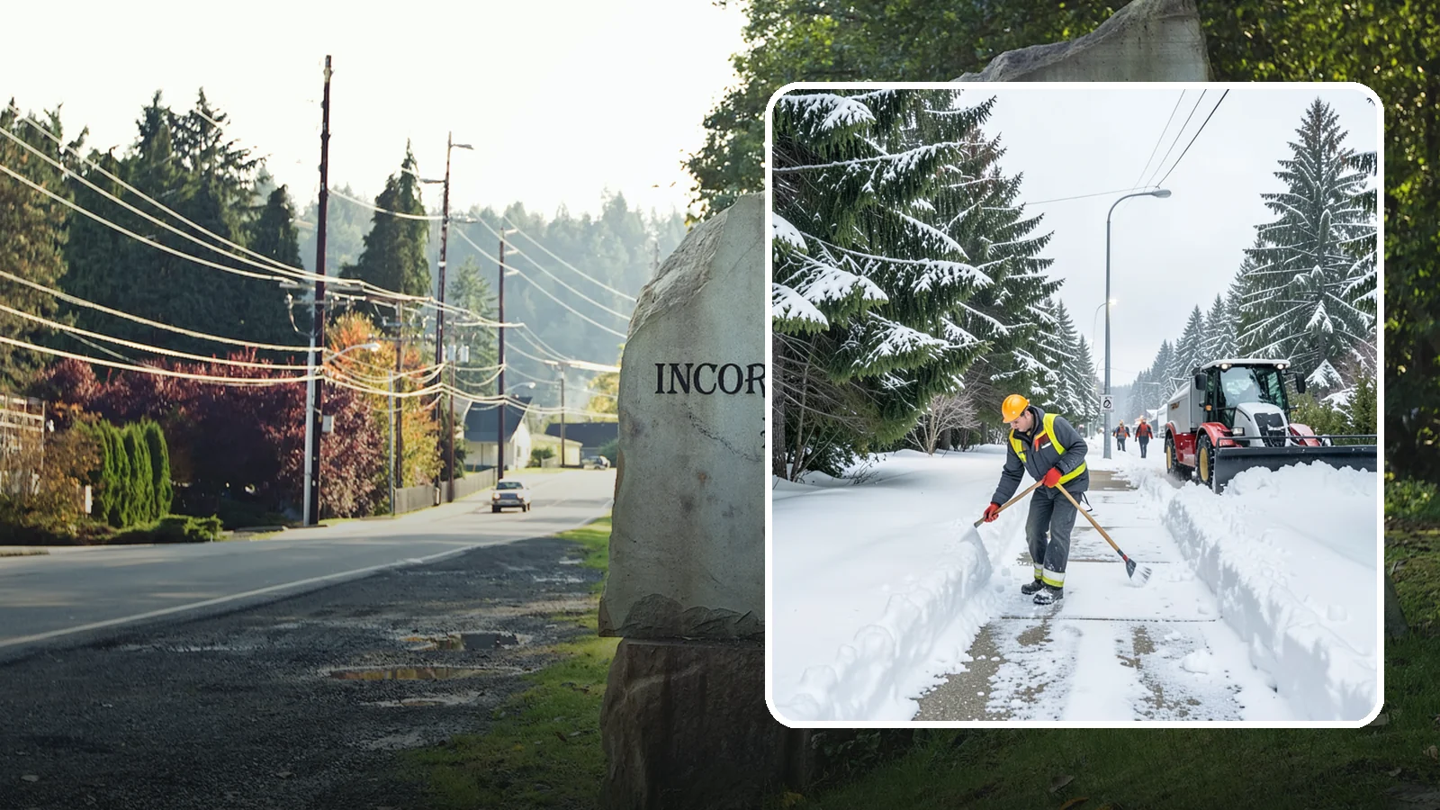 Emergency Sidewalk Clearing in Wilkeson, Pierce County, WA - We clear public and private sidewalks across Western Washington on demand so pedestrians stay safe and your property stays...