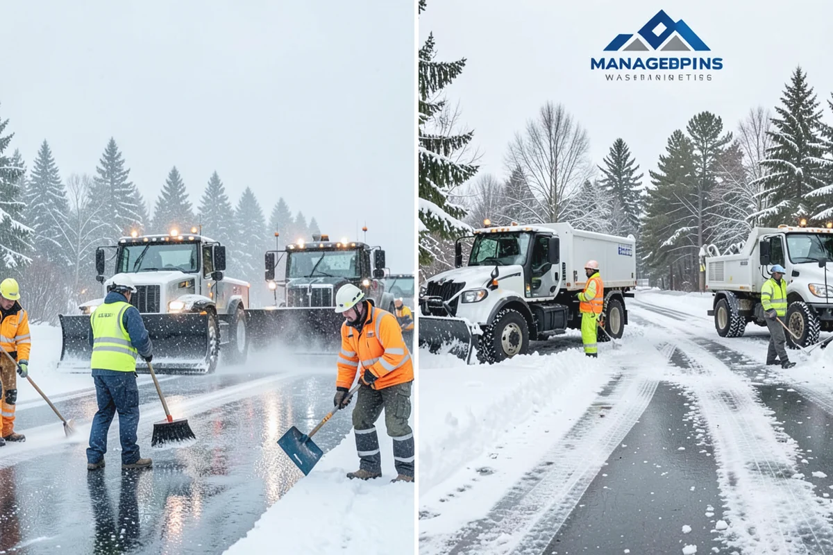 Emergency Sidewalk Clearing in Woodinville, King County, WA - Confirm the sidewalk sections and compliance requirements