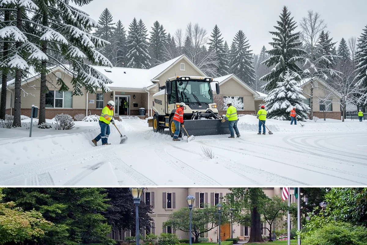 Emergency Sidewalk Clearing in Woodinville, King County, WA - Emergency sidewalk clearing is available throughout winter whenever a storm threatens compliance and pedestrian safety.