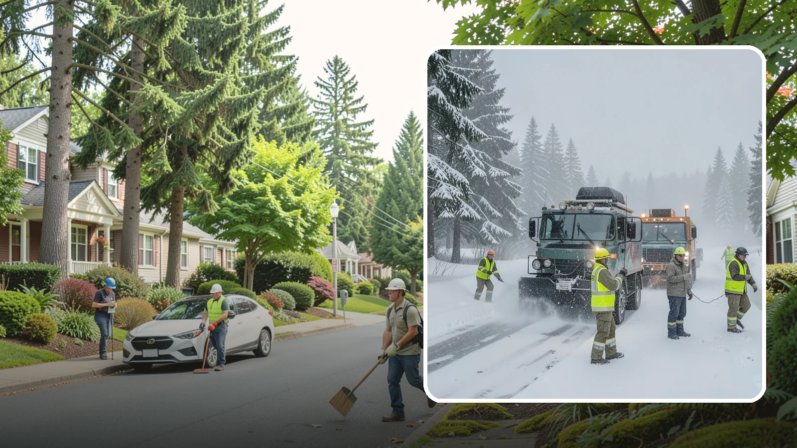 Emergency Snow Response in Beaux Arts Village, King County, WA - Our emergency snow response gets a crew to your property fast when an unexpected snowfall catches Western Washington off guard.