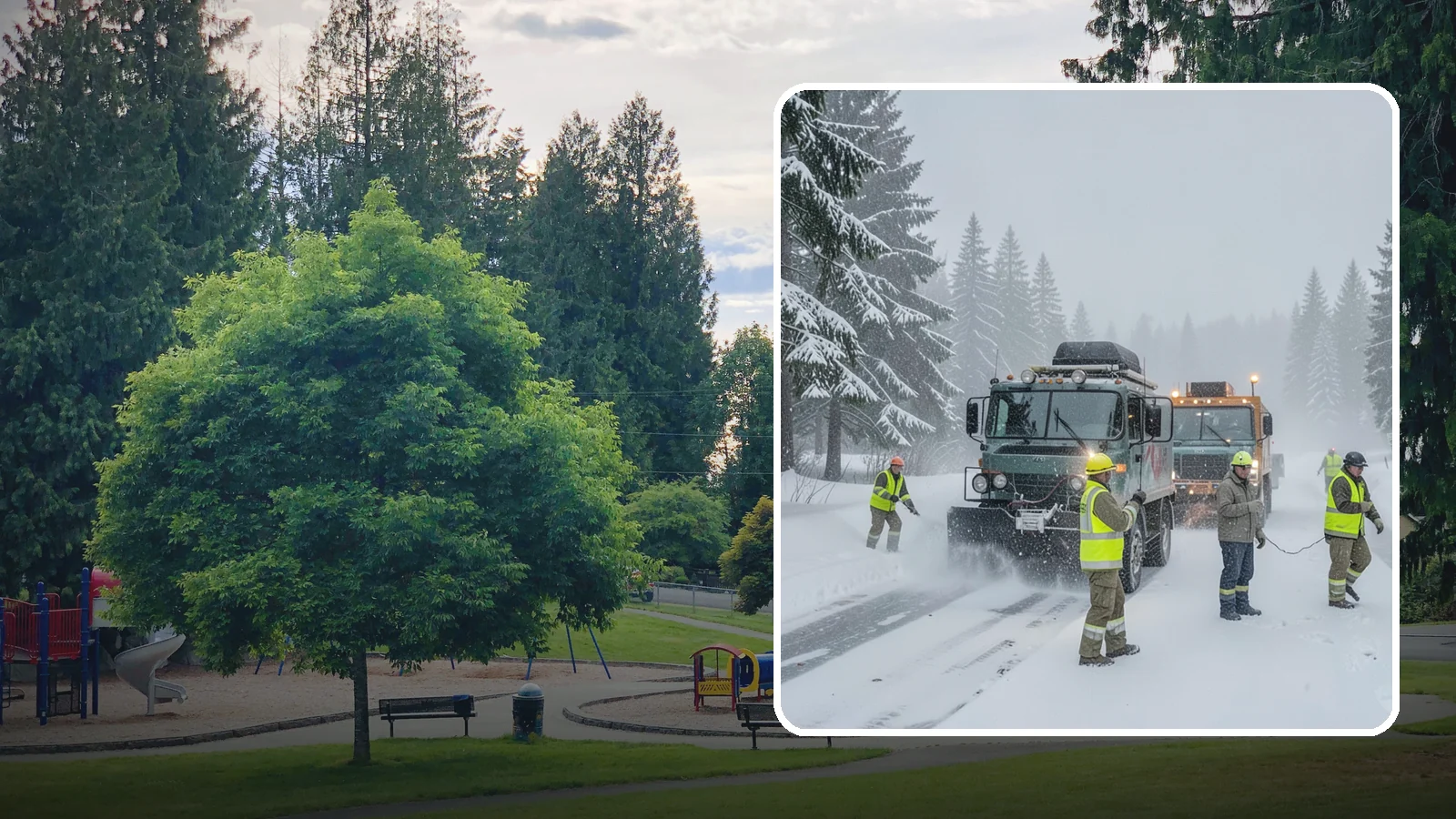 Emergency Snow Response in Bonney Lake, Pierce County, WA - Our emergency snow response gets a crew to your property fast when an unexpected snowfall catches Western Washington off guard.