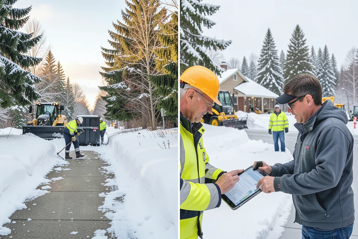 Emergency Snow Response in Buckley, Pierce County, WA - Take your call and confirm location and priority areas