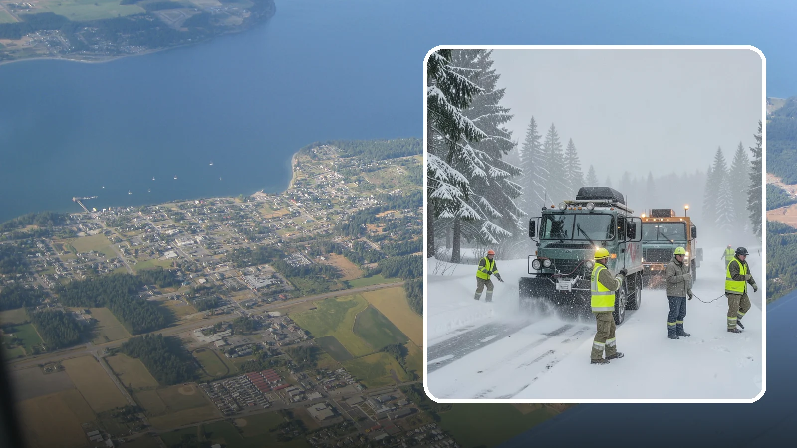 Emergency Snow Response in Coupeville, Island County, WA - Our emergency snow response gets a crew to your property fast when an unexpected snowfall catches Western Washington off guard.