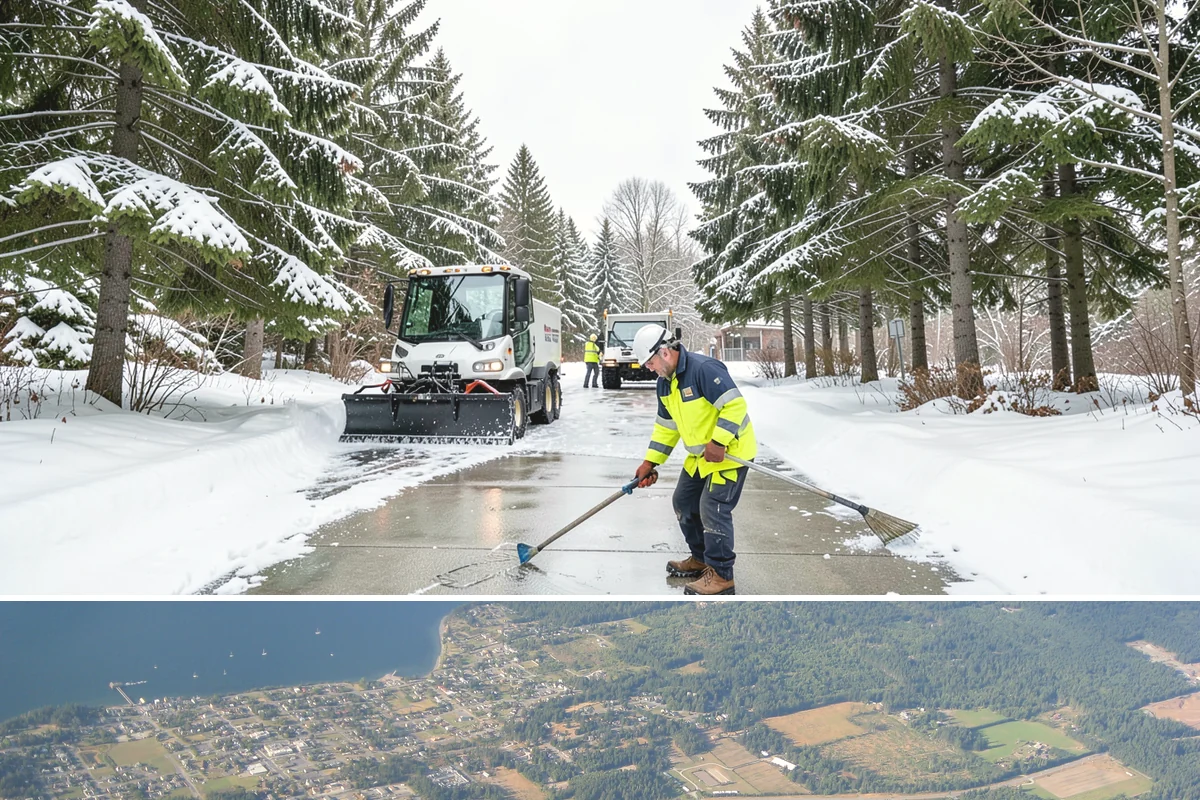 Emergency Snow Response in Coupeville, Island County, WA - Emergency calls spike during sudden lowland snow events, most often between December and February.