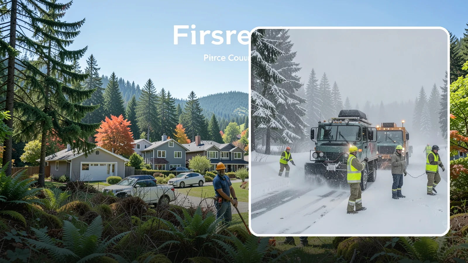 Emergency Snow Response in Fircrest, Pierce County, WA - Our emergency snow response gets a crew to your property fast when an unexpected snowfall catches Western Washington off guard.