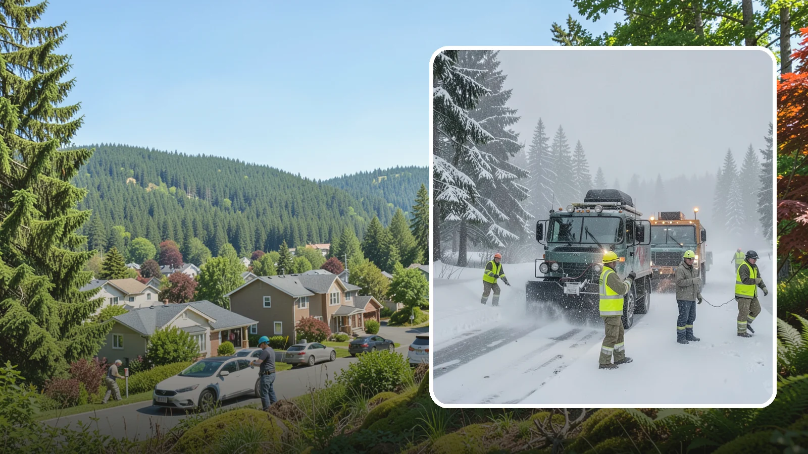 Emergency Snow Response in Index, Snohomish County, WA - Our emergency snow response gets a crew to your property fast when an unexpected snowfall catches Western Washington off guard.