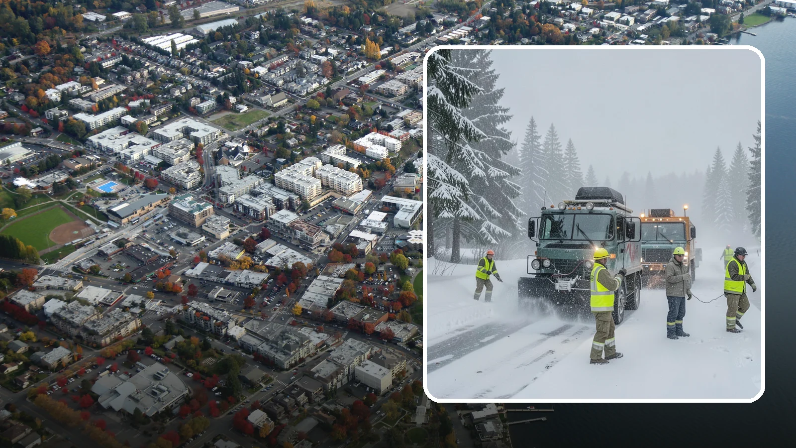 Emergency Snow Response in Kirkland, King County, WA - Our emergency snow response gets a crew to your property fast when an unexpected snowfall catches Western Washington off guard.