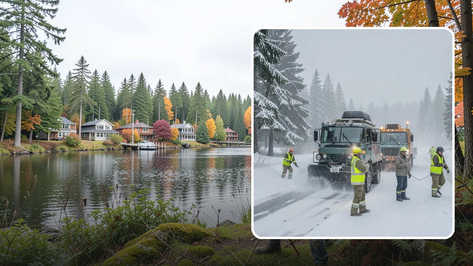 Emergency Snow Response in La Conner, Skagit County, WA - Our emergency snow response gets a crew to your property fast when an unexpected snowfall catches Western Washington off guard.