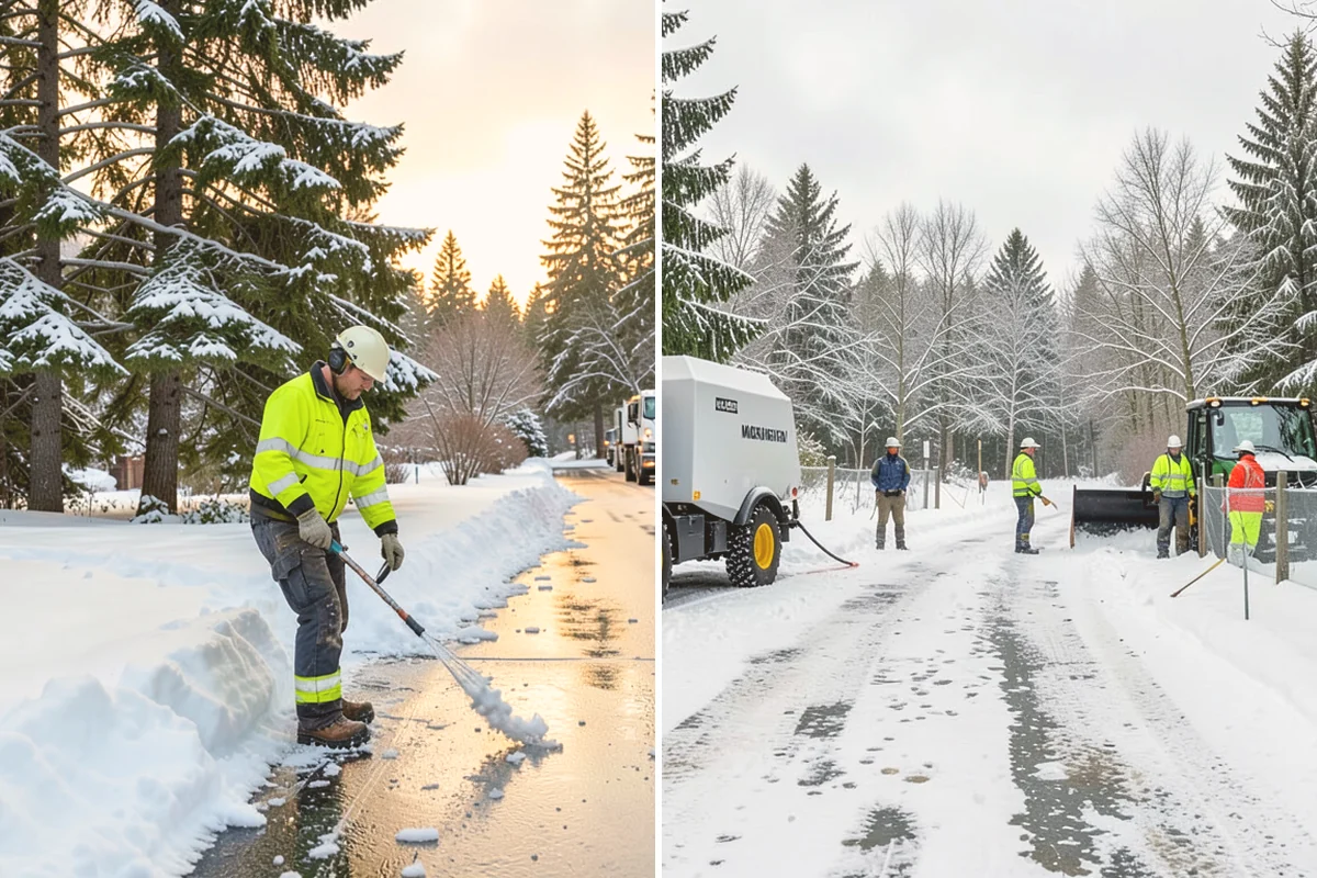 Emergency Snow Response in Langley, Island County, WA - Take your call and confirm location and priority areas