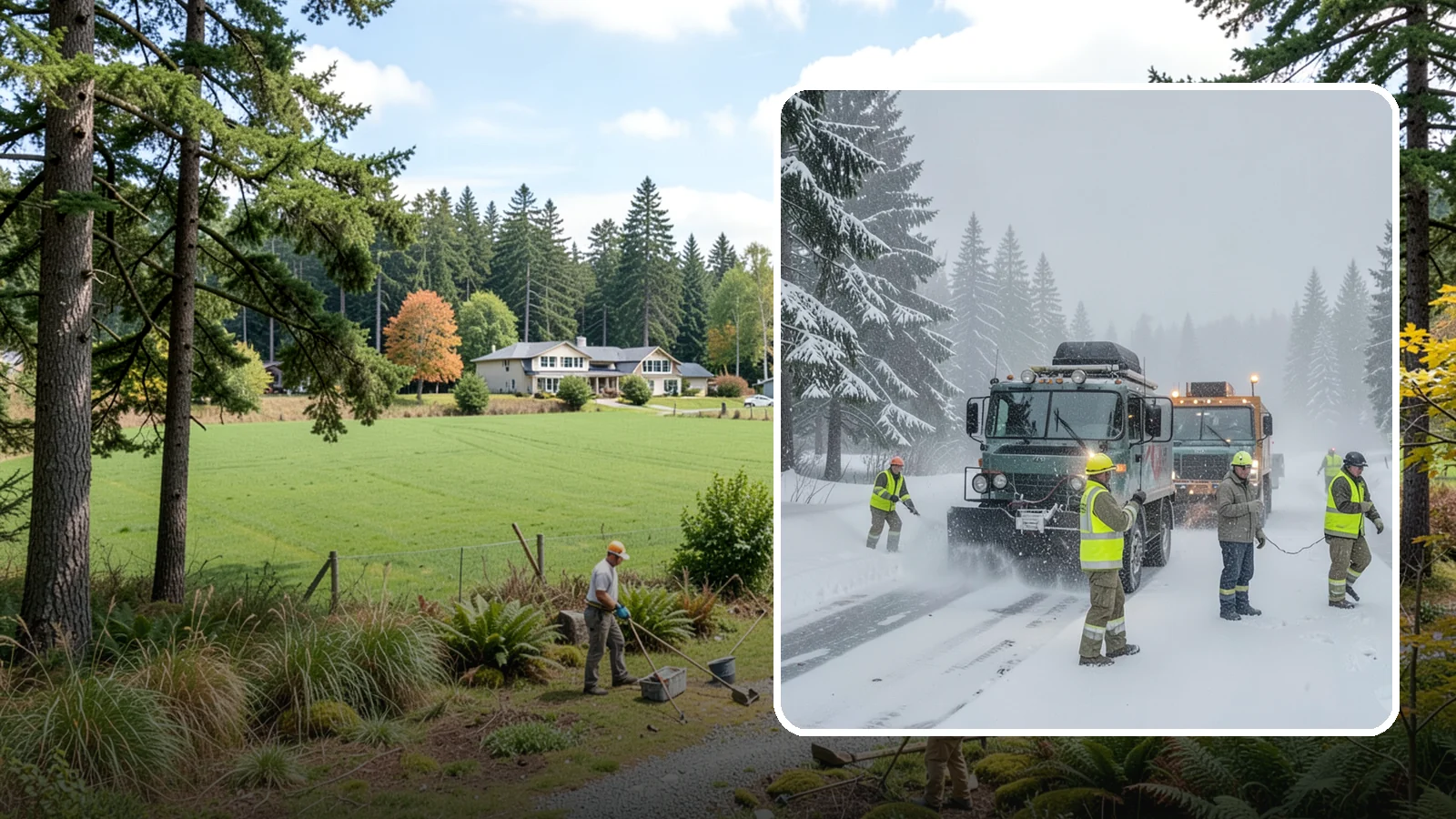 Emergency Snow Response in Lyman, Skagit County, WA - Our emergency snow response gets a crew to your property fast when an unexpected snowfall catches Western Washington off guard.