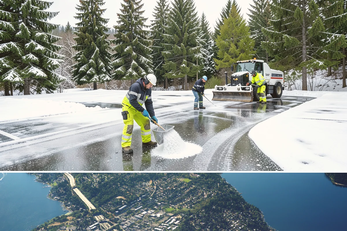 Emergency Snow Response in Mercer Island, King County, WA - Emergency calls spike during sudden lowland snow events, most often between December and February.
