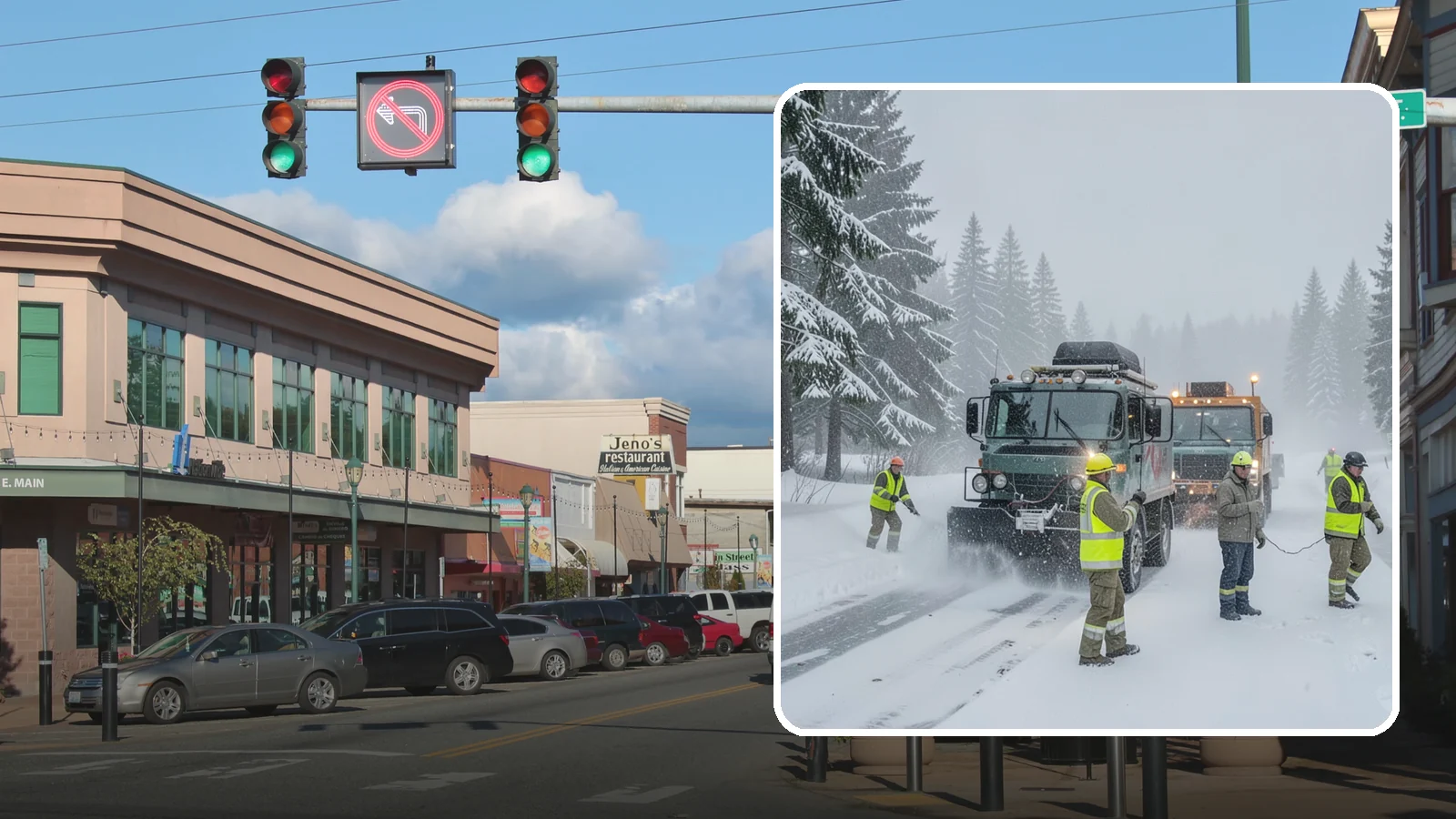 Emergency Snow Response in Monroe, Snohomish County, WA - Our emergency snow response gets a crew to your property fast when an unexpected snowfall catches Western Washington off guard.