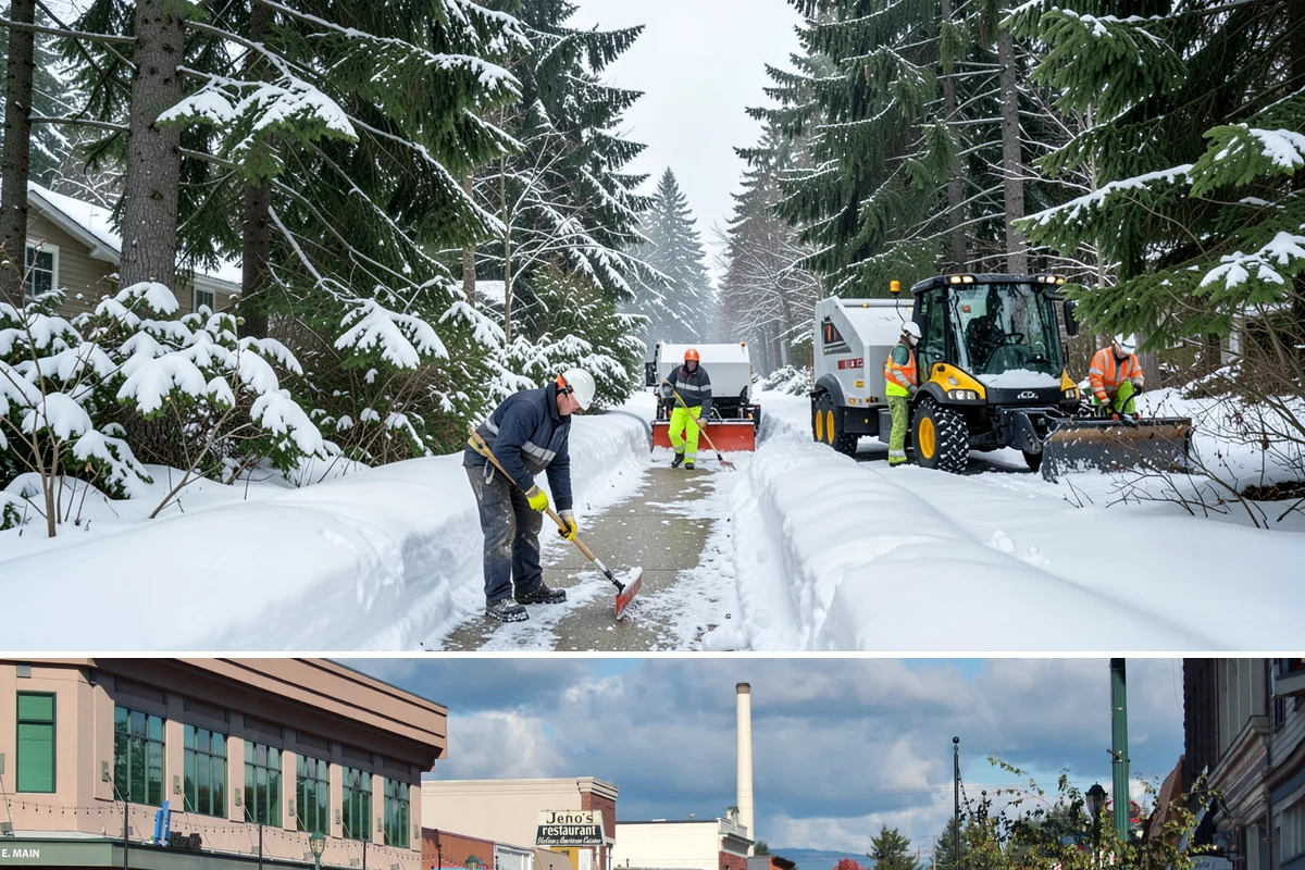 Emergency Snow Response in Monroe, Snohomish County, WA - Emergency calls spike during sudden lowland snow events, most often between December and February.